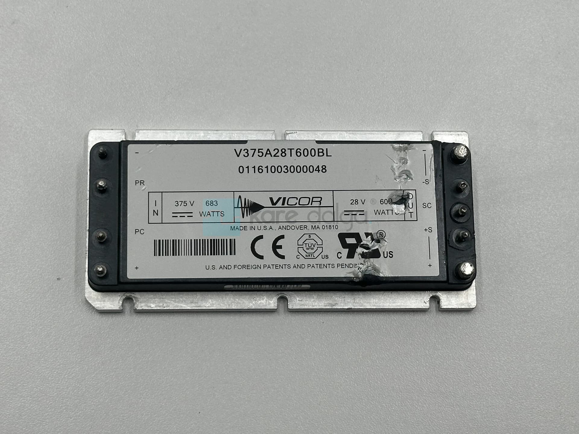 Vicor V375a28t600bl Dc-Dc Converter - Görsel 1