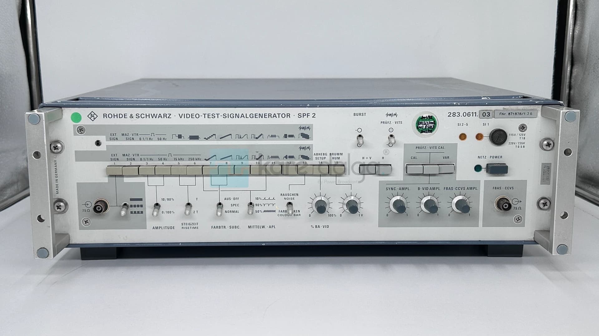 Rohde & Schwarz Spf 2 Video Test Sinyal Jeneratörü - Görsel 1
